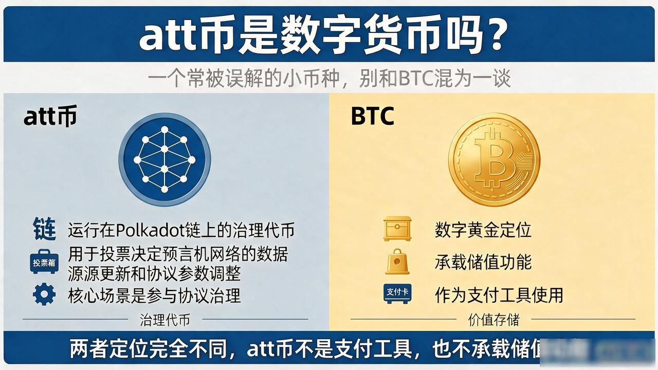 att币是数字货币吗？一个常被误解的小币种，别和BTC混为一谈