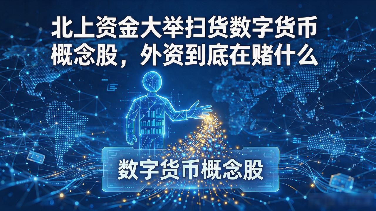 北上资金大举扫货数字货币概念股，外资到底在赌什么