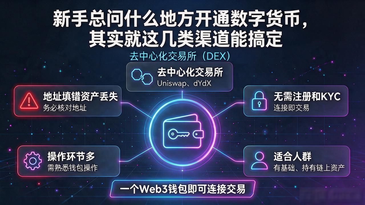 新手总问什么地方开通数字货币，其实就这几类渠道能搞定