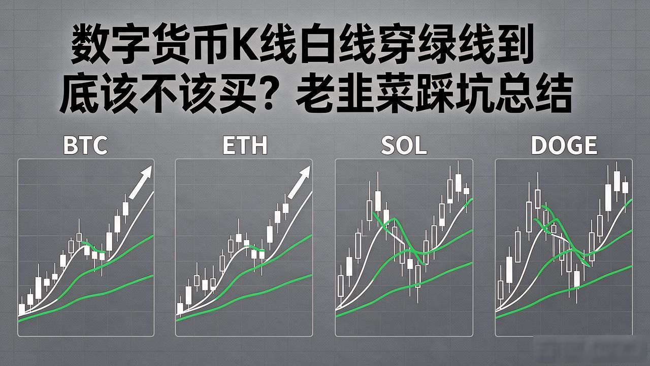 数字货币K线白线穿绿线到底该不该买？老韭菜踩坑总结