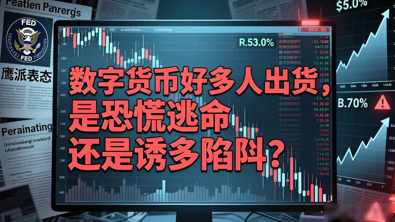 数字货币好多人出货，是恐慌逃命还是诱多陷阱？