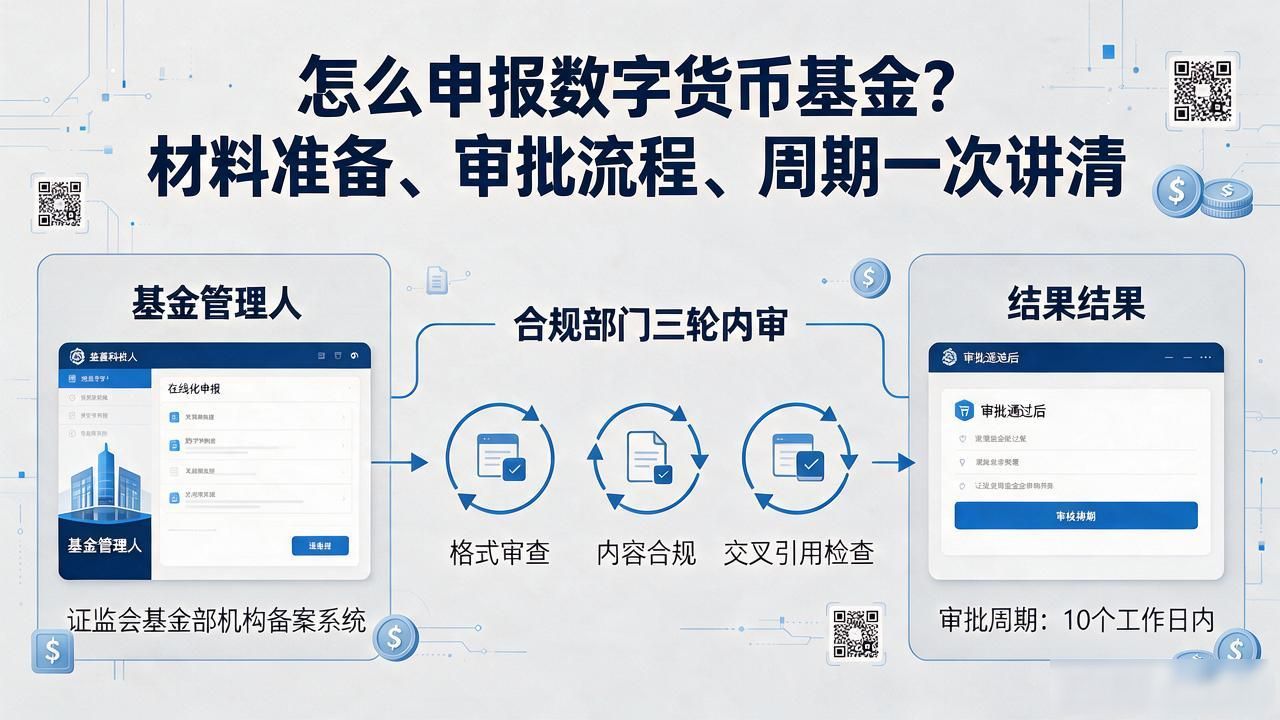 怎么申报数字货币基金？材料准备、审批流程、周期一次讲清