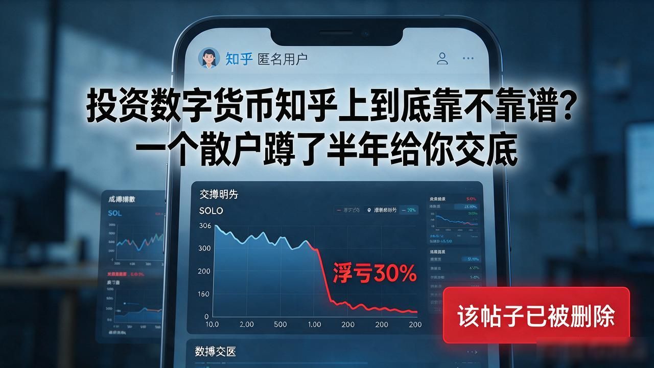 投资数字货币知乎上到底靠不靠谱？一个散户蹲了半年给你交底