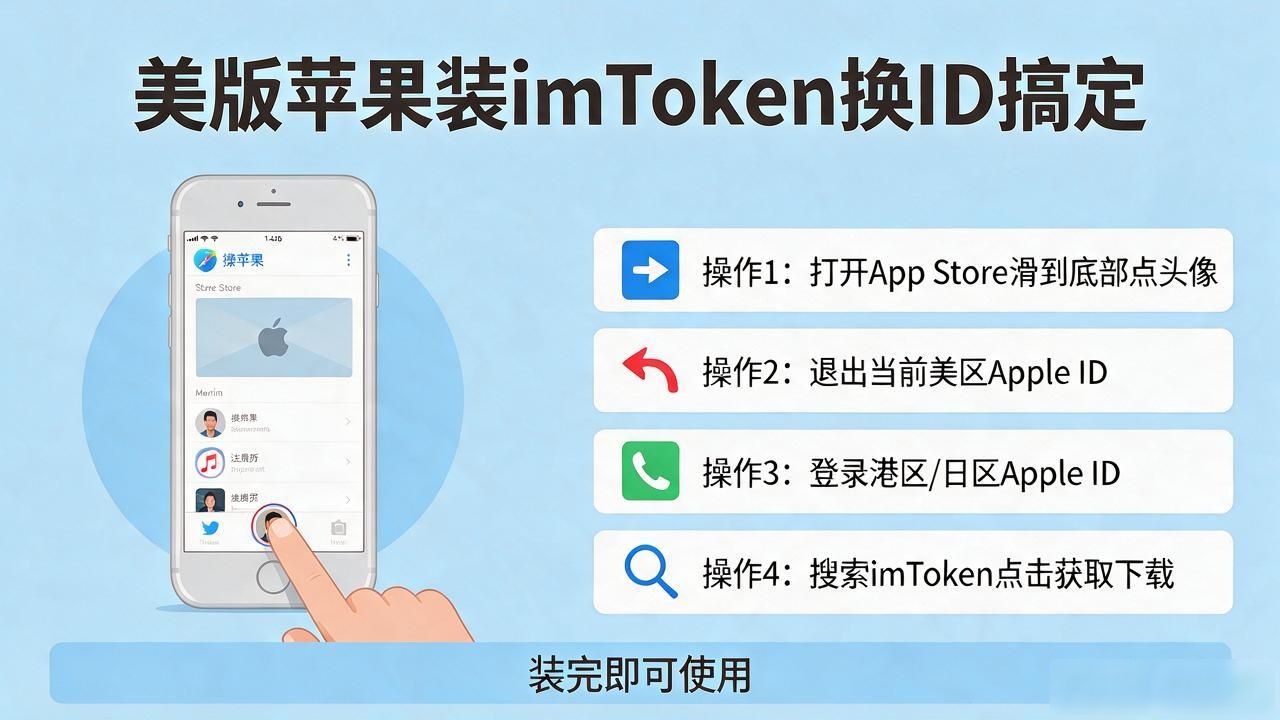 美版苹果装不了imToken？换个海外Apple ID三分钟搞定