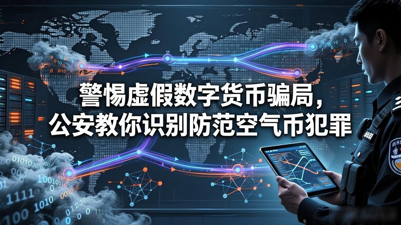 警惕虚假数字货币骗局，公安教你识别防范空气币犯罪
