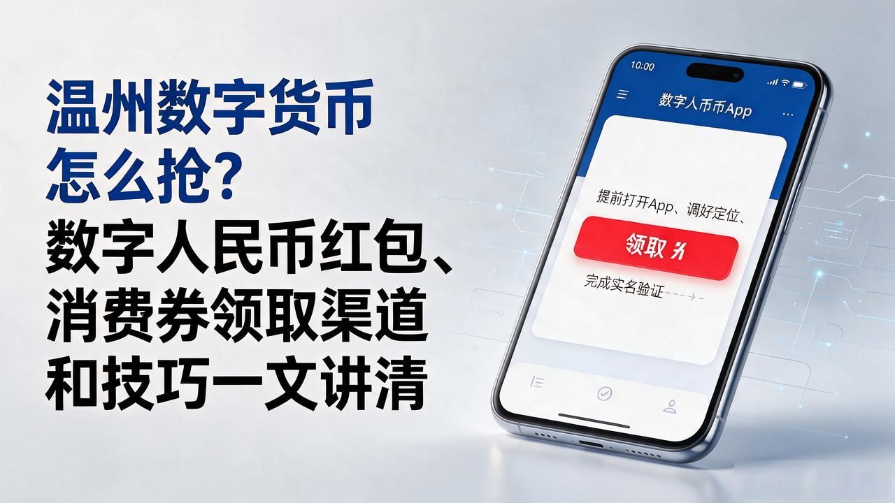 温州数字货币怎么抢？数字人民币红包、消费券领取渠道和技巧一文讲清