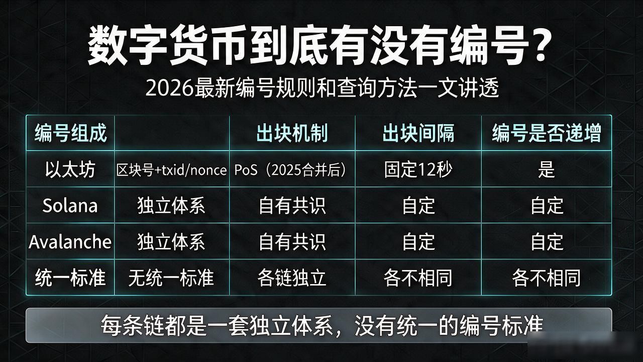 数字货币到底有没有编号？2026最新编号规则和查询方法一文讲透