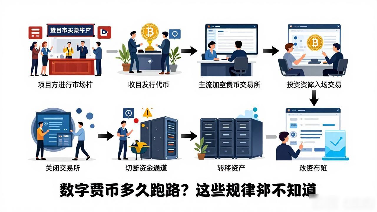 数字货币多久跑路？这些规律别不知道