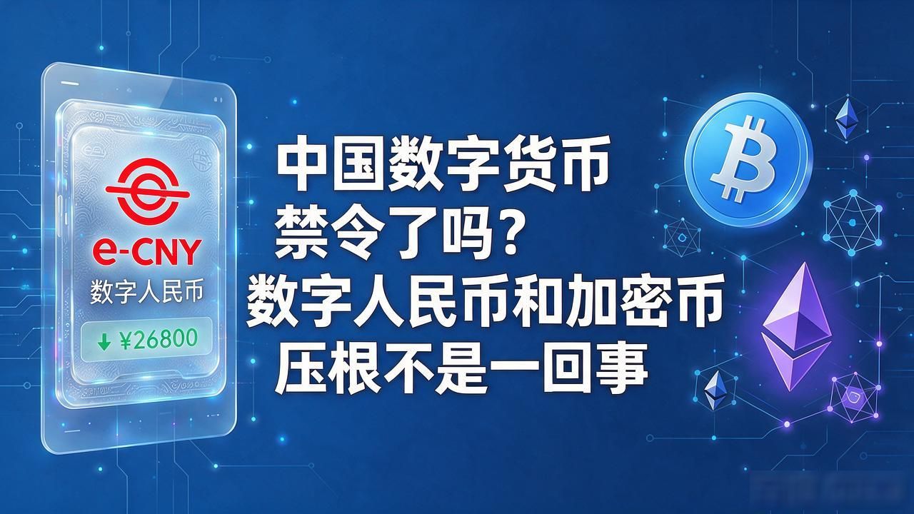 中国数字货币禁令了吗？数字人民币和加密币压根不是一回事