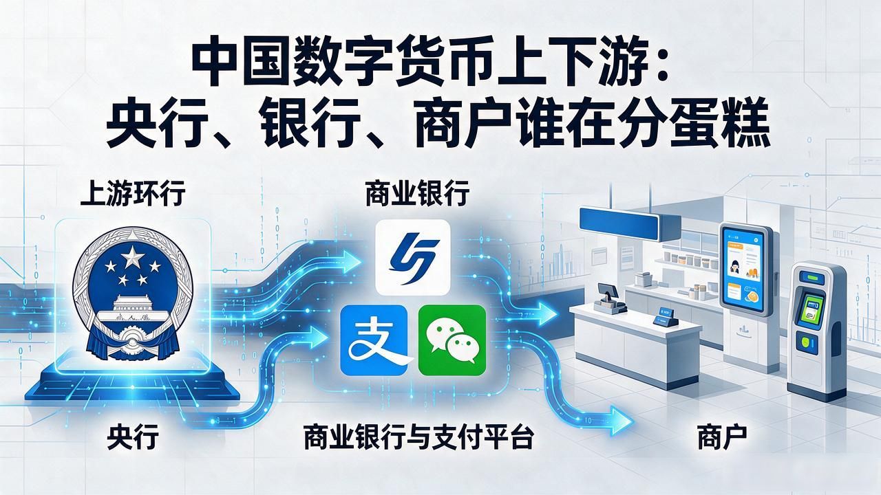 中国数字货币上下游：央行、银行、商户谁在分蛋糕