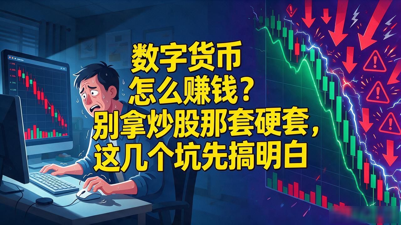 数字货币怎么赚钱？别拿炒股那套硬套，这几个坑先搞明白